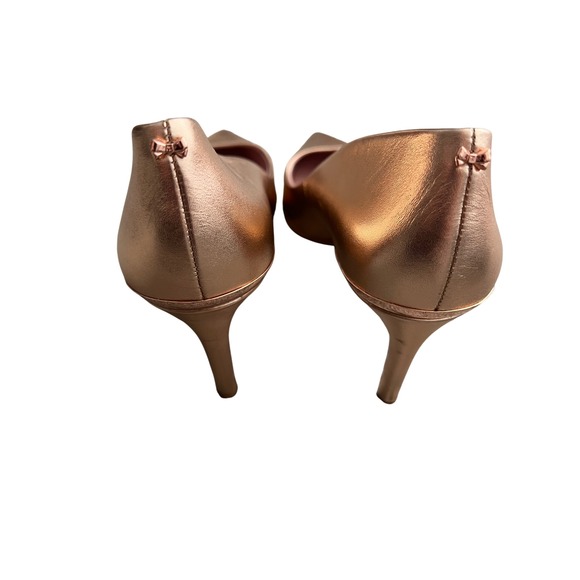 Ted Baker London Pointed Toe Heels Bronze Rose Gold Occasion Party‎ Shoes - Picture 3 of 7